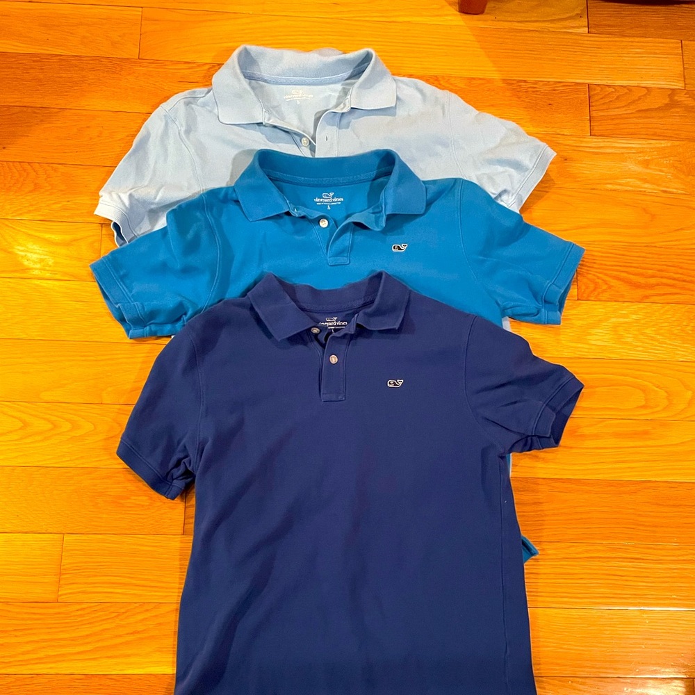 Vineyard vines boys polo shirts- all 3 for $30